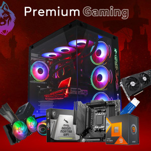 Premium Gaming PC Build | AMD Ryzen 9 7950X 3D | 16GB DDR5 Ram | 4060Ti 8GB Graphics Card | 1TB Nvme SSD | 750W 80+ Power Supply Tower PC